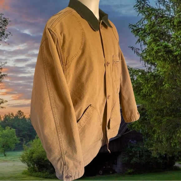 Men's Original Field Coat with PrimaLoft Liner Size Large Saddle Style H147 - Picture 9 of 16